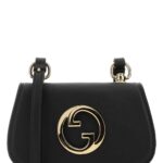 Black Leather Gucci Blondie Crossbody Bag Borse A Tracolla - Women