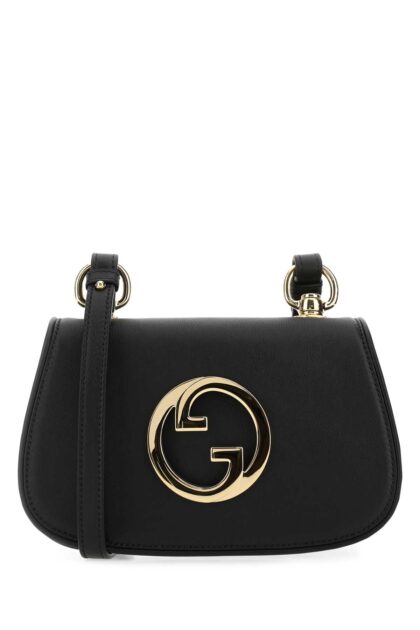 Black Leather Gucci Blondie Crossbody Bag Borse A Tracolla - Women