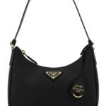 Black Leather Prada Re-Edition 2005 Shoulder Bag Nero 1 Beauty - Women