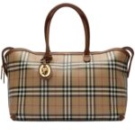 BURBERRY Burberry Medium Check Tote Bag With Zipper