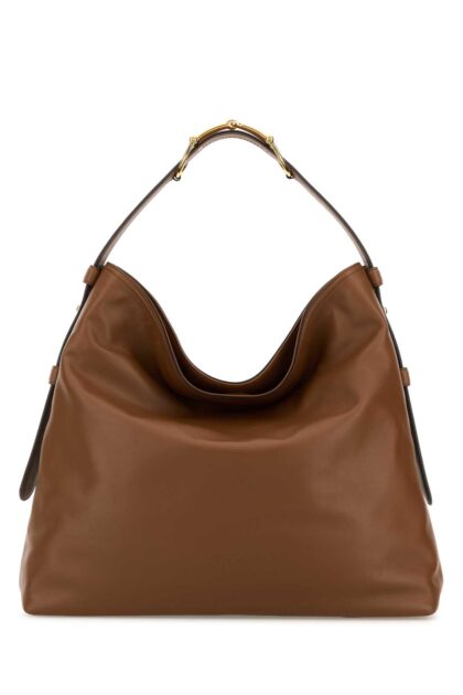 Caramel Leather Large Gucci Beatrix Shopping Bag Sundial Borse A Mano - Women