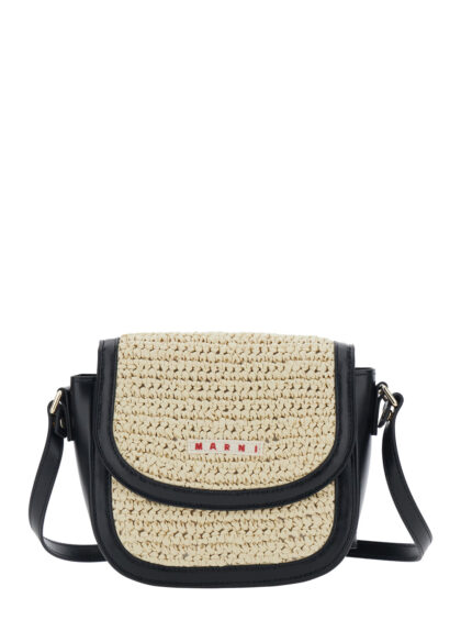 Crossbody Bag Marni Kids With Adjustable And Removable Leather Beige Fabric Strap For Girls Polyester - Kids