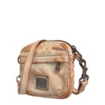 Dolce & Gabbana Beige Vintage Leather Logo Plaque Shoulder Borse Men Bag Sheep - Men