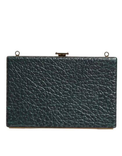 Dolce & Gabbana Black Leather Clutch Evening Crossbody Bag - Women