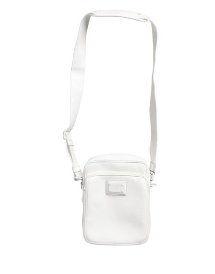 Dolce & Gabbana White Logo Plaque Crossbody Shoulder Borse Men Bag Polyester - Men