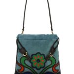 Etro Light Blue Suede Small Kalispera Bucket Bag Cartadazucchero Borse A Mano - Women