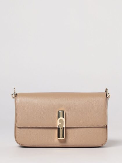 FURLA Crossbody Bag Woman color Dove Grey