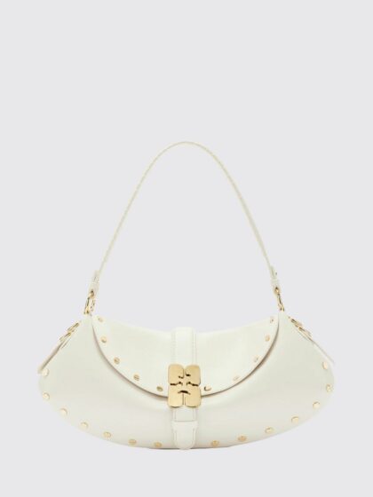 GANNI B-Kat Bag in Recycled Leather Blend with Studs