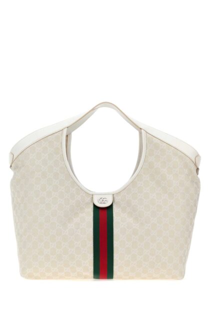 Gg Fabric Large Gucci Giglio Shopping Bag Sandycreagrwhvrv Borse A Mano - Women