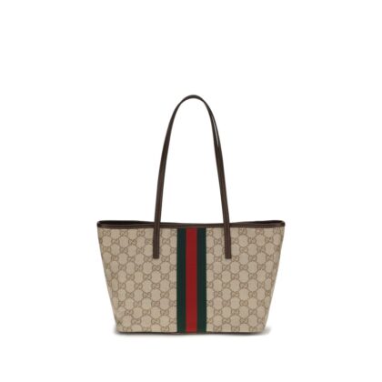 Gucci Beige Cotton Shoulder Bag - Women