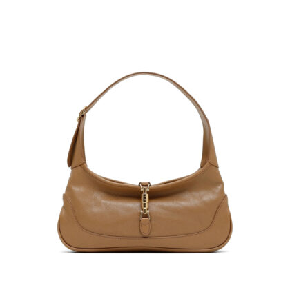 Gucci Jackie Grainy Leather Shoulder Bag