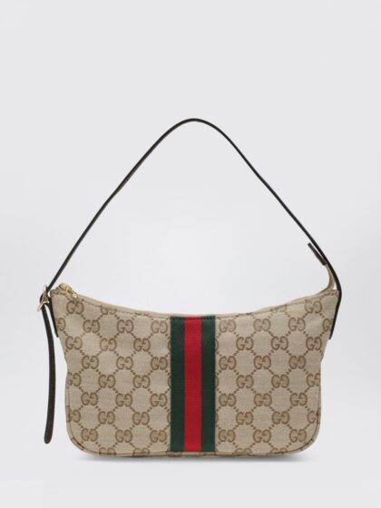 GUCCI Shoulder Bag Men color Beige