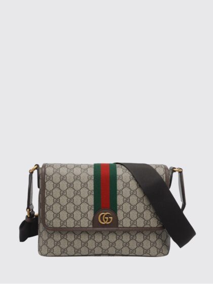 GUCCI Shoulder Bag Men color Beige