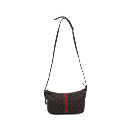 Gucci Small Lunetta GG Web-stripe Shoulder Bag