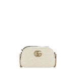 Gucci White Calf Leather Bos Taurus Shoulder Bag - Women