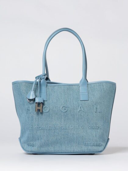 HOGAN Tote Bag Woman color Sky Blue