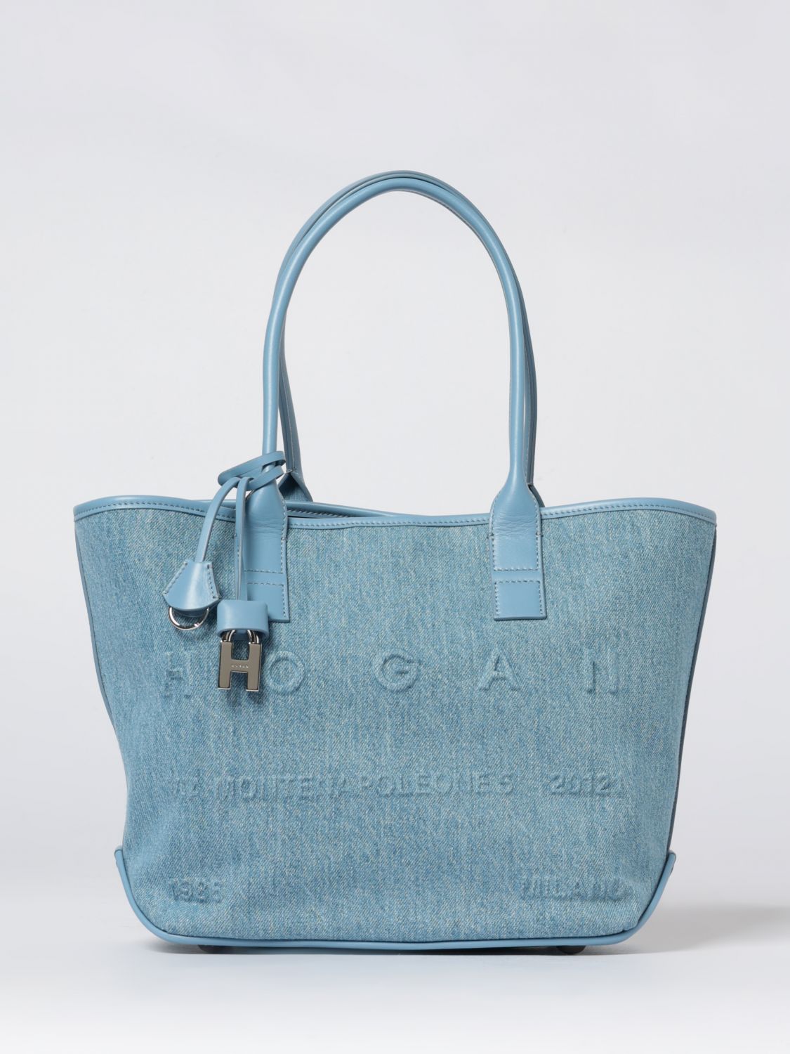 HOGAN Tote Bag Woman color Sky Blue