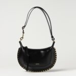 ISABEL MARANT Oskan Moon Leather Bag with Studs