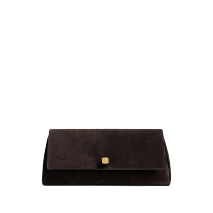 Khaite Audrey Suede Clutch Bag