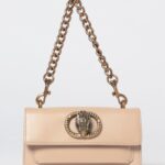 KURT GEIGER LONDON Chelsea Leather Mini Shoulder Bag with Rhinestone Eagle Logo