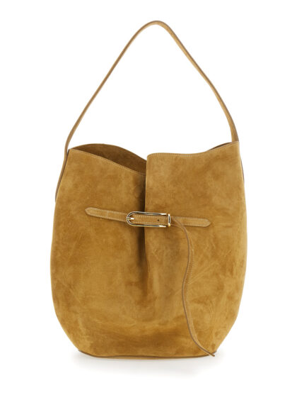 Liffner Brown Crossbody Bag With Adjustable Strap Suede For Women Cow Shoulder - Women