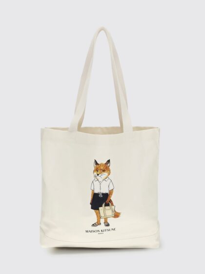 MAISON KITSUNÉ Printed Cotton Tote Bag