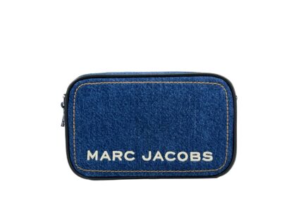 Marc Jacobs Flash Denim Camera Crossbody Bag Purse Silver - Women