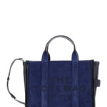 Marc Jacobs Handbag The Medium Tote with Logo Lettering on Front and Adjustable Removable Suede Strap Blue Women Blu Cow Leather Hand Bags - Women