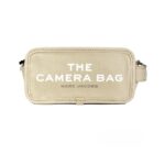 Marc Jacobs The Camera Bag Beige Canvas Crossbody Silver - Women