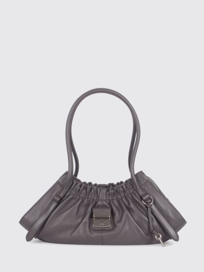 MARC JACOBS The Cristina Leather Shoulder Bag with Double Handle and Padlock