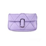 Marc Jacobs The J Daybreak Diamond Quilted Leather Shoulder Crossbody Bag Silver - Women
