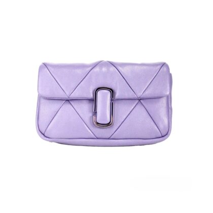 Marc Jacobs The J Daybreak Diamond Quilted Leather Shoulder Crossbody Bag Silver - Women
