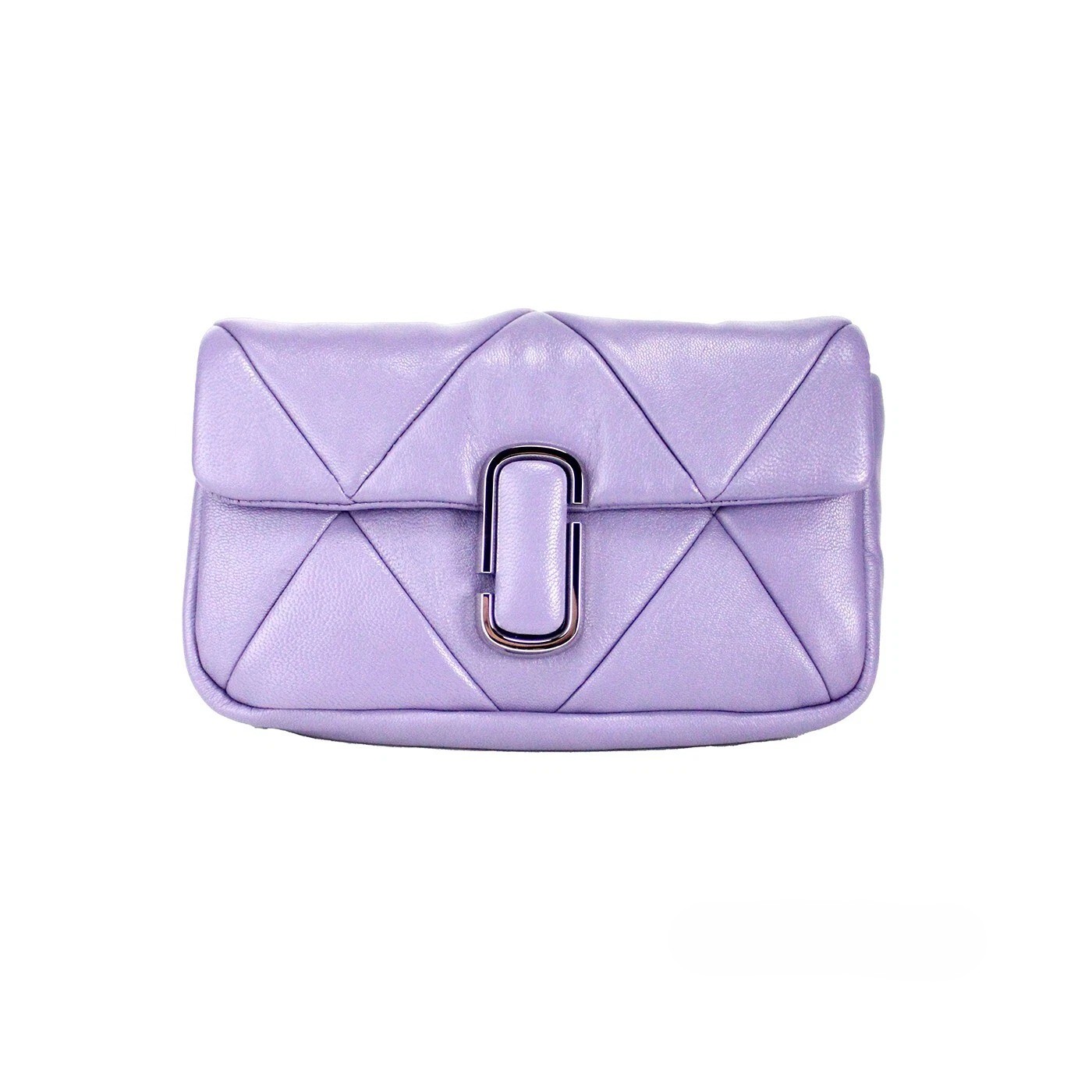 Marc Jacobs The J Daybreak Diamond Quilted Leather Shoulder Crossbody Bag Silver - Women