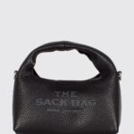 MARC JACOBS The Sack Mini Hammered Leather Top Handle Bag with Pouch