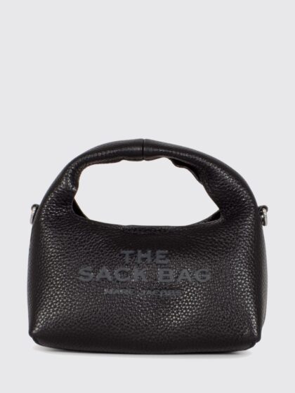 MARC JACOBS The Sack Mini Hammered Leather Top Handle Bag with Pouch
