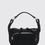 Margesherwood Mini Matelassé Leather Hobo Bag with Double Zip Closure