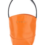 Marni Kids Crossbody Bag MARNI with Contrasting Top Handle and Lettering Logo on Front in Orange Ecoleather for Girls Polyester - Kids