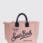 MC2 SAINT BARTH Colette Cotton Canvas Bag with Logo