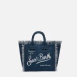 Mc2 Saint Barth Indigo Cotton Canvas Mini Vanity Bag Blue - Unisex
