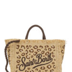 Mc2 Saint Barth Kids Handbag COLETTE STRAW with Beige Handles for Women Hand Bags - Kids