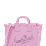 Mc2 Saint Barth Kids Handbag Vanity Mini With Pink Leather Handles For Women Hand Bags - Kids