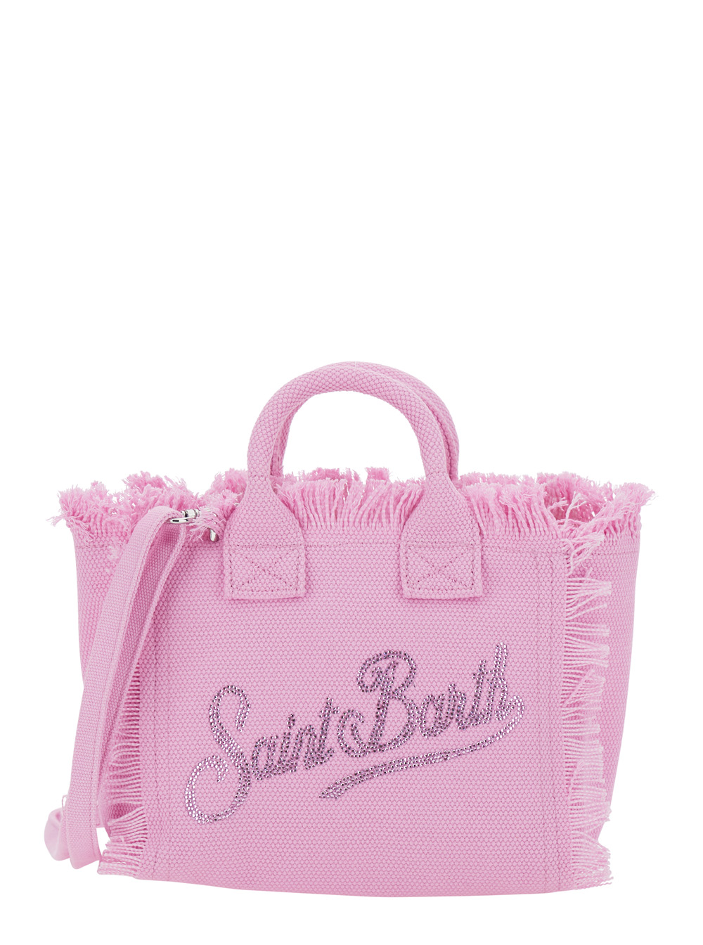 Mc2 Saint Barth Kids Handbag Vanity Mini With Pink Leather Handles For Women Hand Bags - Kids
