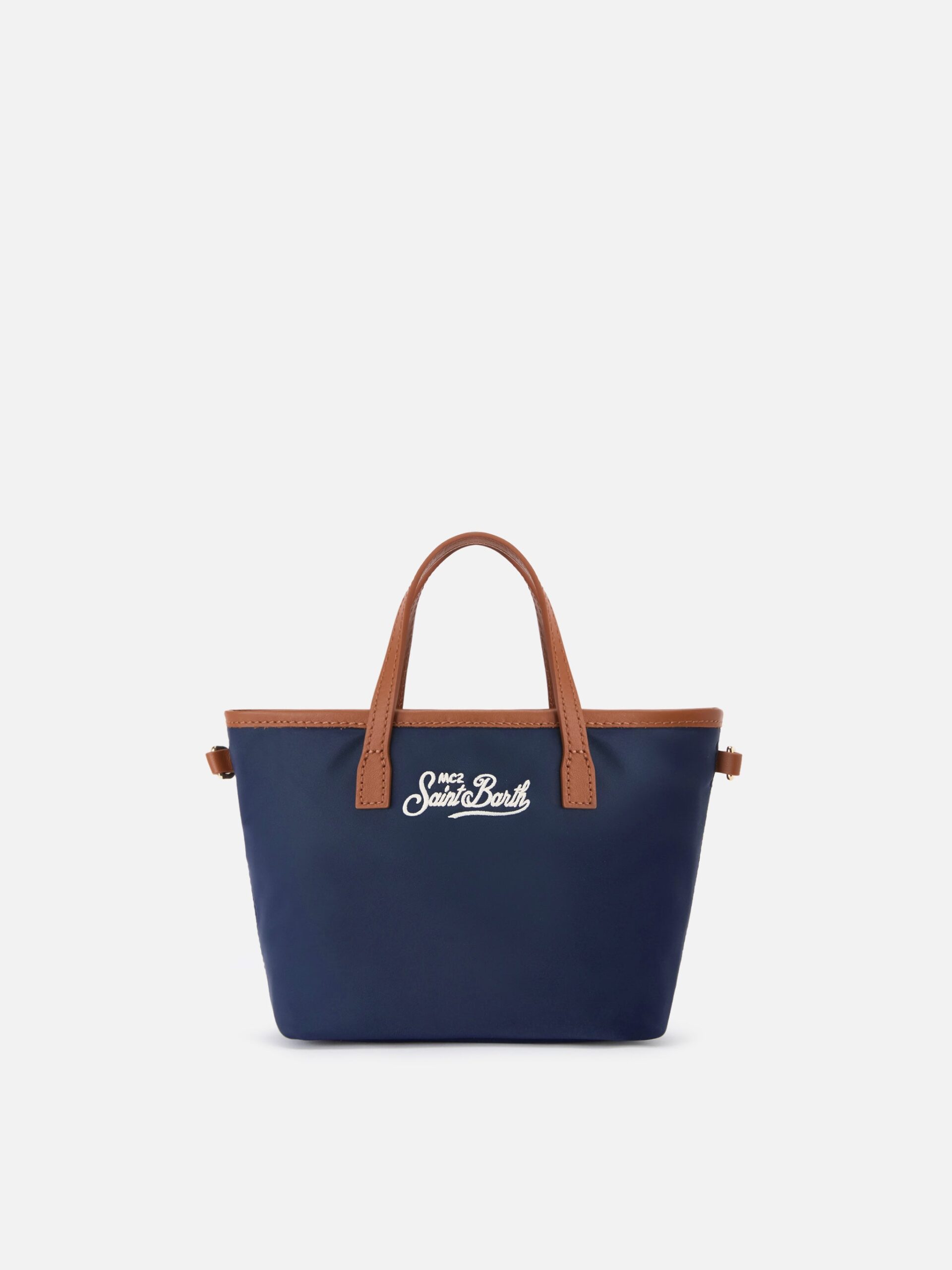Mc2 Saint Barth Navy Blue City Mini Nylon Bag - Unisex