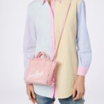 Mc2 Saint Barth Pink Cotton Canvas Mini Vanity Bag - Unisex