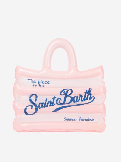 Mc2 Saint Barth Vanity White And Pink Inflatable Shoulder Bag - Unisex