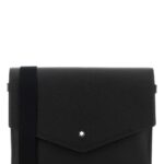 Montblanc Black Leather Companion Crossbody Bag 000 Borse A Tracolla - Men