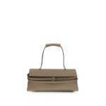Moschino Beige Calf Leather Bos Taurus Shoulder Bag - Women