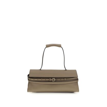 Moschino Beige Calf Leather Bos Taurus Shoulder Bag - Women