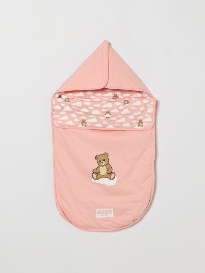 MOSCHINO Teddy Print Cotton Sleeping Bag