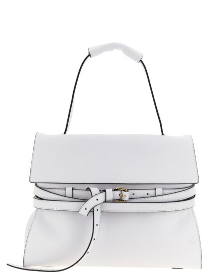 Moschino White Napa Leather - Calf Bos Taurus Shoulder Bag - Women